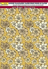 Magnetic Locker Wallpaper Made in USA Tropical Leaves - Pack of 3 Sheets vb058 