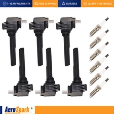 6pcs Ignition Coil & 6 Iridium Spark Plug for Lincoln Navigator Ford F-150 UF826