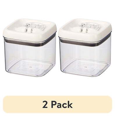 (Pack of 2) Better Homes & Gardens Jars - 4.5 Cup Square Food Storage Containers