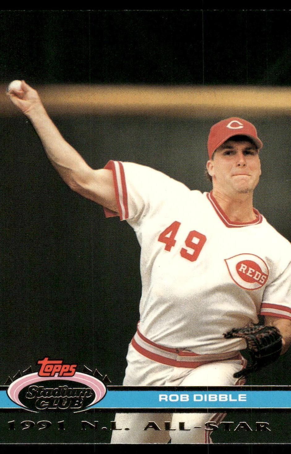 1992 Stadium Club Dome #36 Rob Dibble Cincinnati Reds Baseball Card