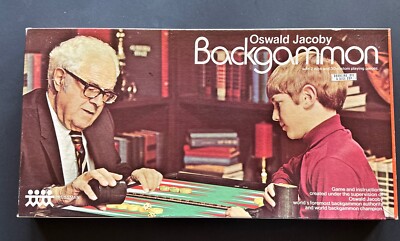 NEW 1973 VINTAGE BACKGAMMON GAME OSWALD JACOBY PRESSMAN collectors