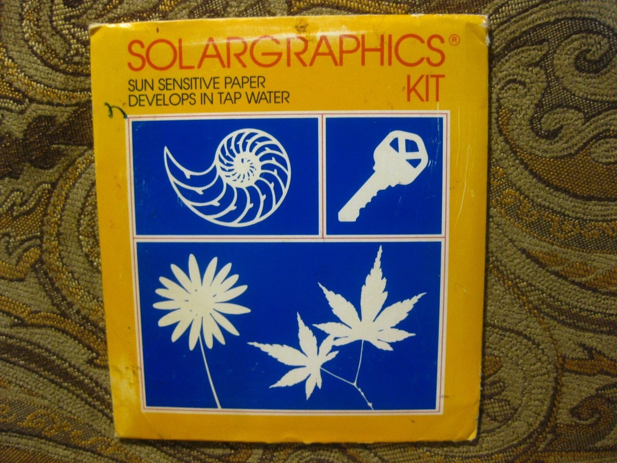 Vintage 1984 Solargraphics Kit~NEW UNOPENED Package~12 Papers | eBay