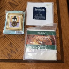 Cross Stitch Aida 11 Count, 14 Count Aida And Xmas Cross Stitch Picture Kit