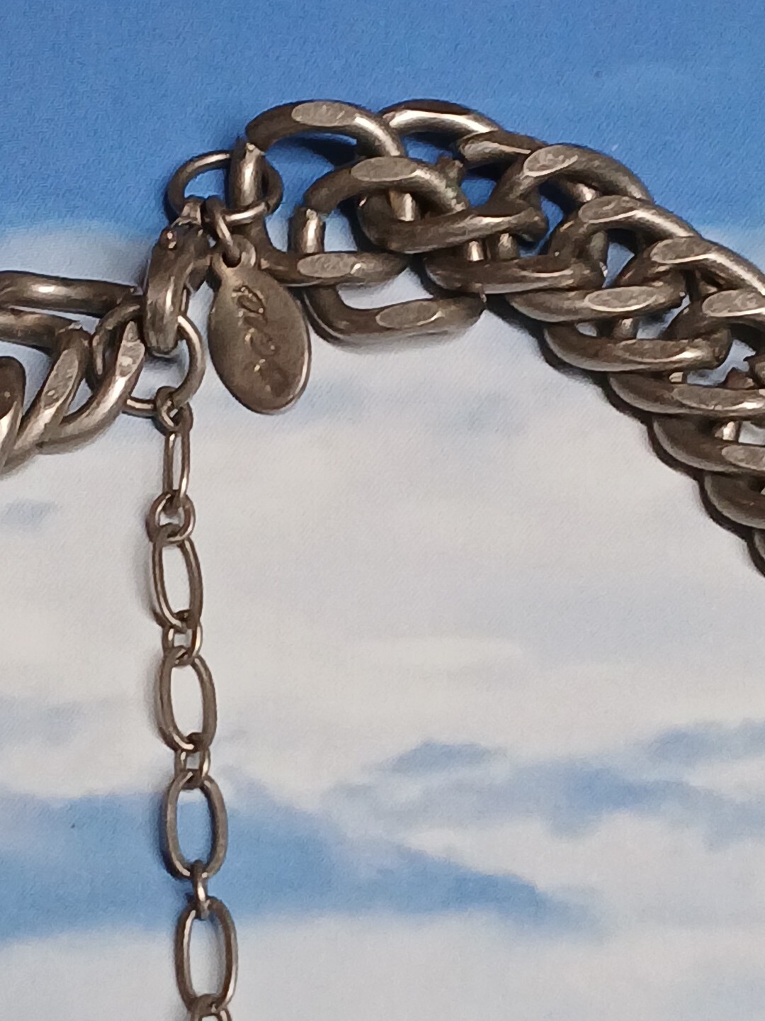 American Eagle Thick Silver Tone Statement Chain … - image 10