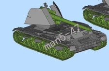 3D Printed 1/72 D a Tank IV Tank Model Unpainted-