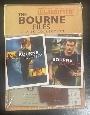 The Bourne Files: 3 Disc Collection (DVD, 2007, 3-Disc Set) New Sealed Action!