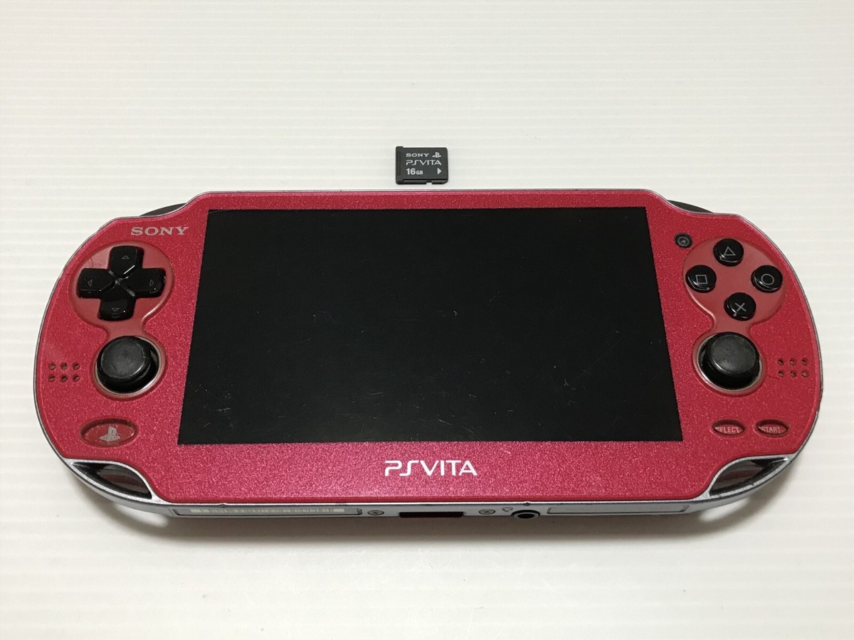 SONY PlayStation Vita PCH 1000 ZA03 Cosmic Red Console w SONY PlayStation Vita PCH 1000 ZA03 Cosmic Red Console w