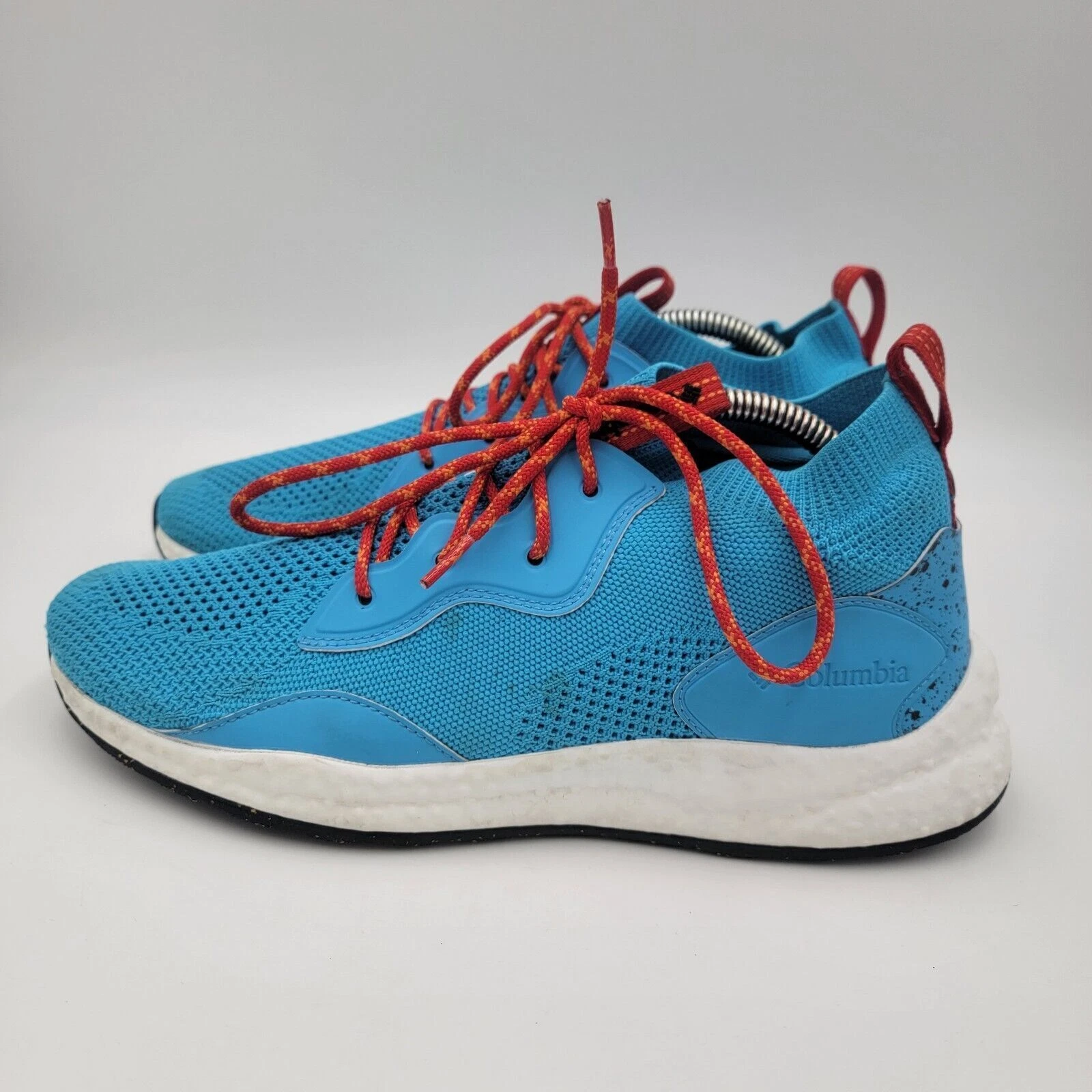 Columbia Breeze Cyan Blue White Hiking Shoes BM0082-434 Men Sz 11 EUC Worn 1X