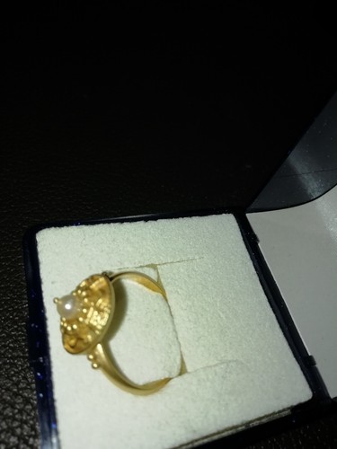 Seltener Echter Ring Gold 750 gest. +Krone +Punze Goldschmiedearbeit Gr.18 3gr. - Bild 10 von 12