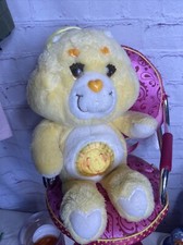 Vintage Care Bears Funshine Bear 13" Stuffed Plush Kenner 1983