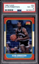 1986-87 FLEER PSA #92 ALVIN ROBERTSON 8 NEAR MINT-MINT BASKETBALL