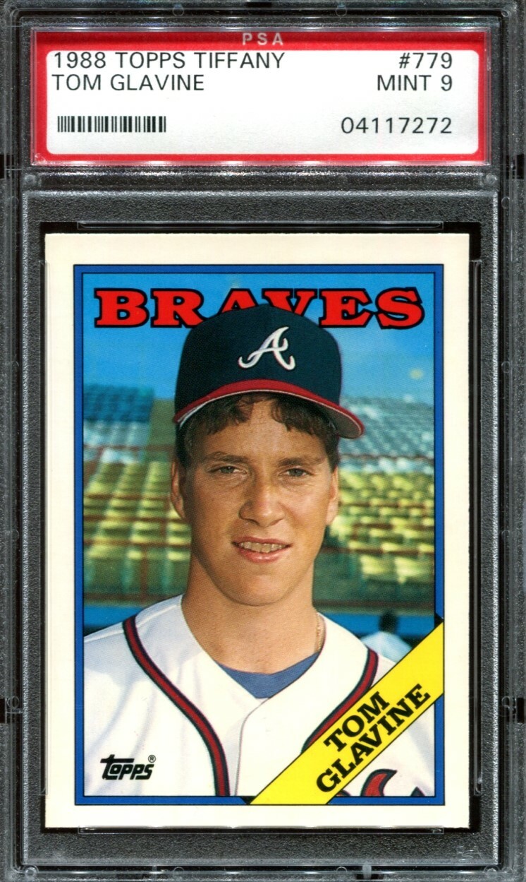1988 Topps Tiffany Tom Glavine #779 Rookie RC PSA 9