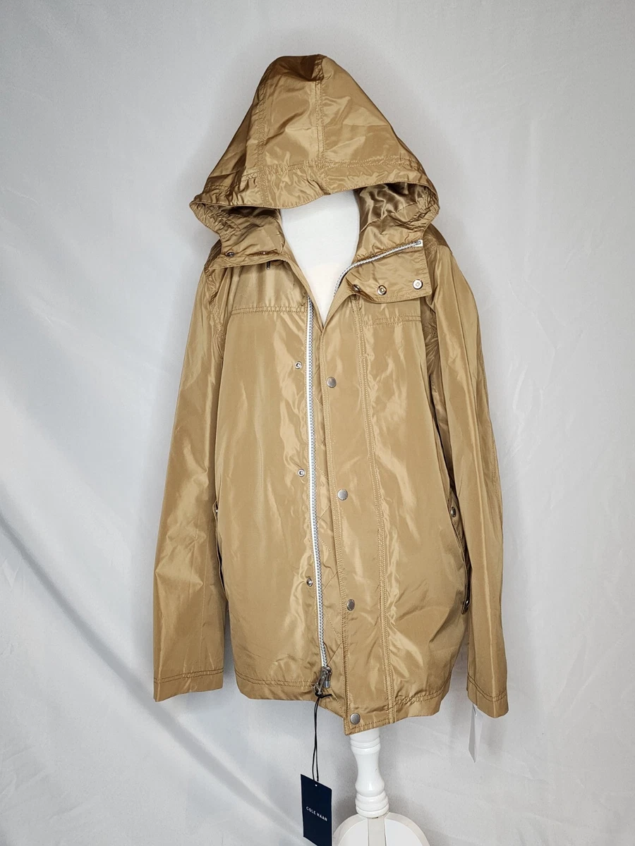Cole haan hooded rain jacket cheap
