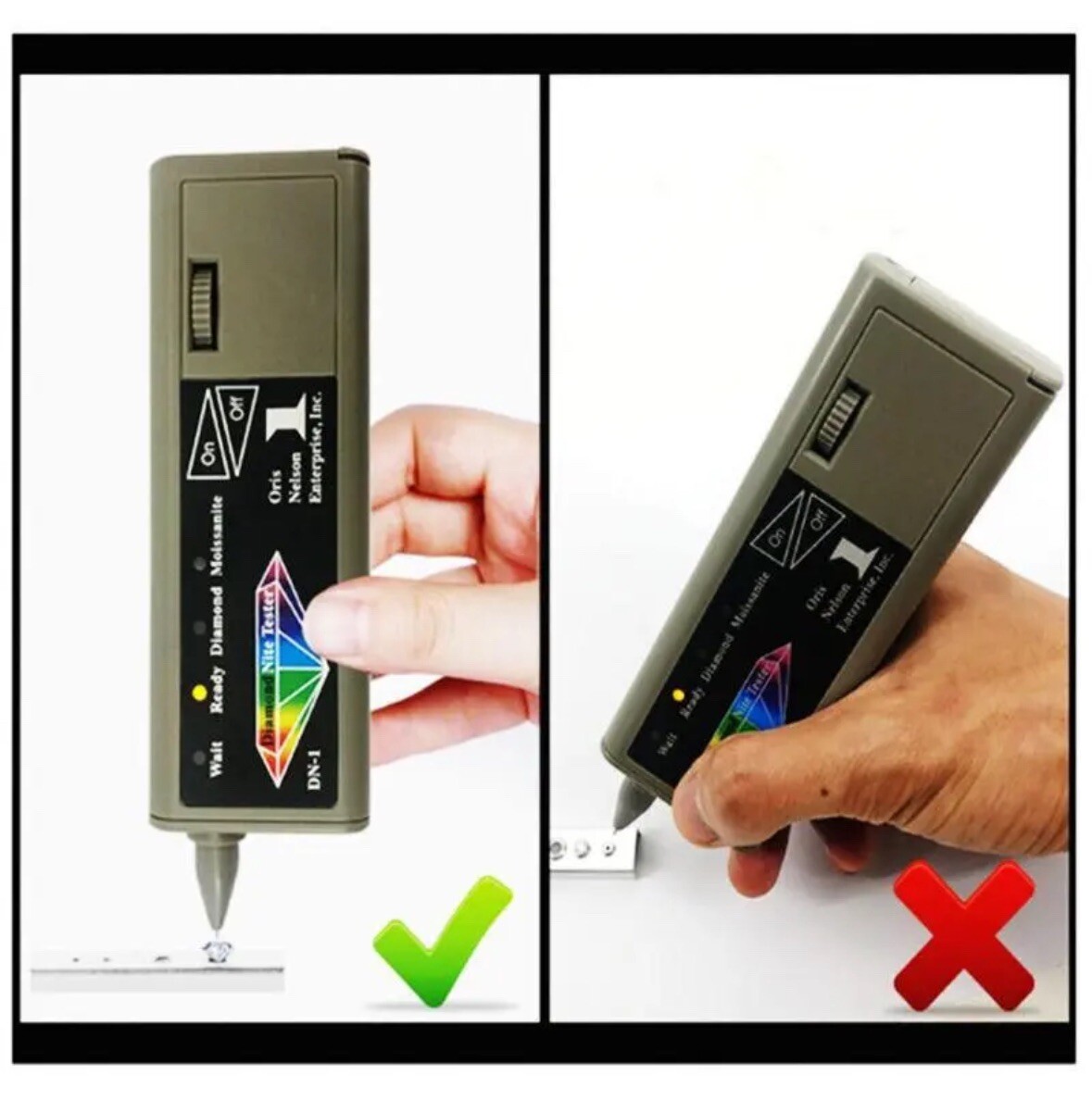 Diamond Nite Dual Tester Test For Diamonds and Moissanite DN-1 Top