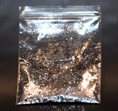 Hochwertiger Silber Glitzer hitze- und lösemittelbeständig 5gr