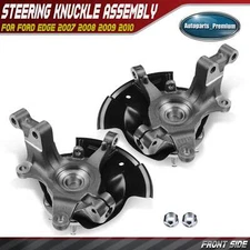 Front L&R Steering Knuckle & Wheel Hub Bearing Assembly for Ford Edge V6 3.5L 