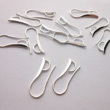 20-50PCS Jewelry Design DIY Findings Semicircular Glossy Ear Hook