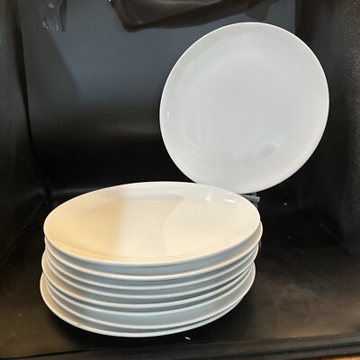 IKEA Large 12 1/2 In White Plates 17209 Set Of 9 | eBay