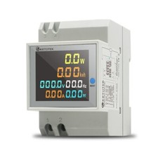 Medidor de Consumo de Energía Digital LCD KW Riel Din Eléctrico 40-300V 45-65HZ