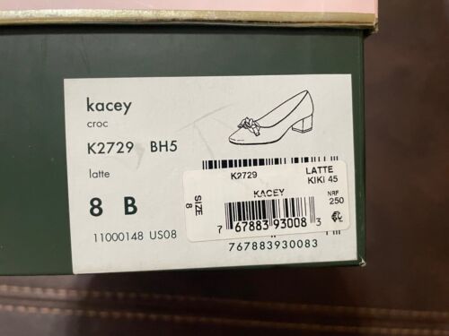 Kate Spade Slip Ons Womens Size 8 Kacey Pumps Suede Chain New York Classic - Picture 6 of 6