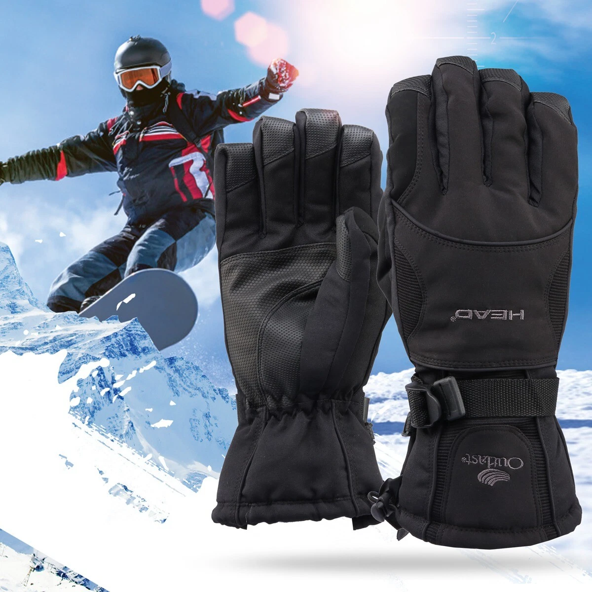 Warm Thickening Non-Slip Winter Snow Waterproof Gloves for Men Womem Ski 2026