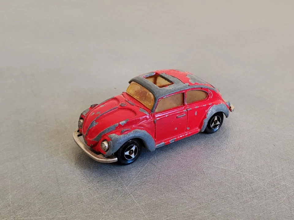 Majorette Lotto 2 – Simca 1100 Ti Blu + VW Coccinelle 1302 Rosso – 1/60 Buono - Immagine 3 di 4