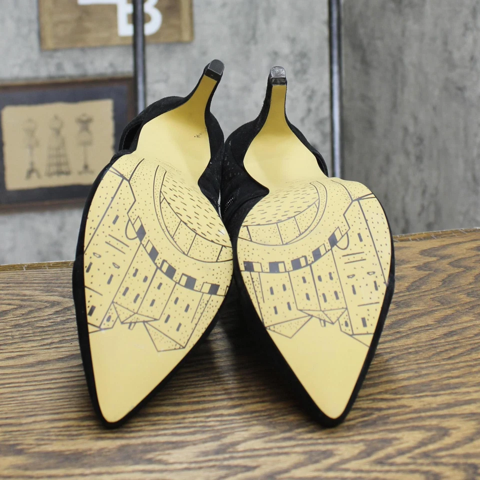 Bella Vita Womens Suede Tiana Pump Heeled Shoes TIANA Black 10WW - Image 3 of 4