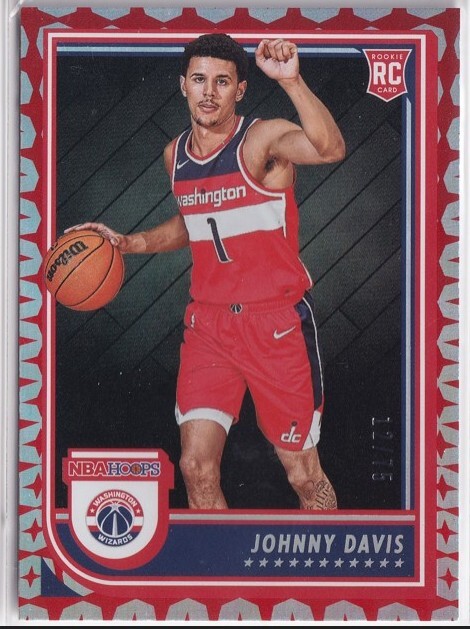 2022-23 Hoops Gravity #240 Johnny Davis/75 RC