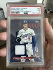 Shohei Ohtani 2025 Topps Major League Material Jersey Patch Card Dodgers PSA 7
