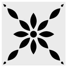 Large Tile Wall Stencil, 12" x 12"