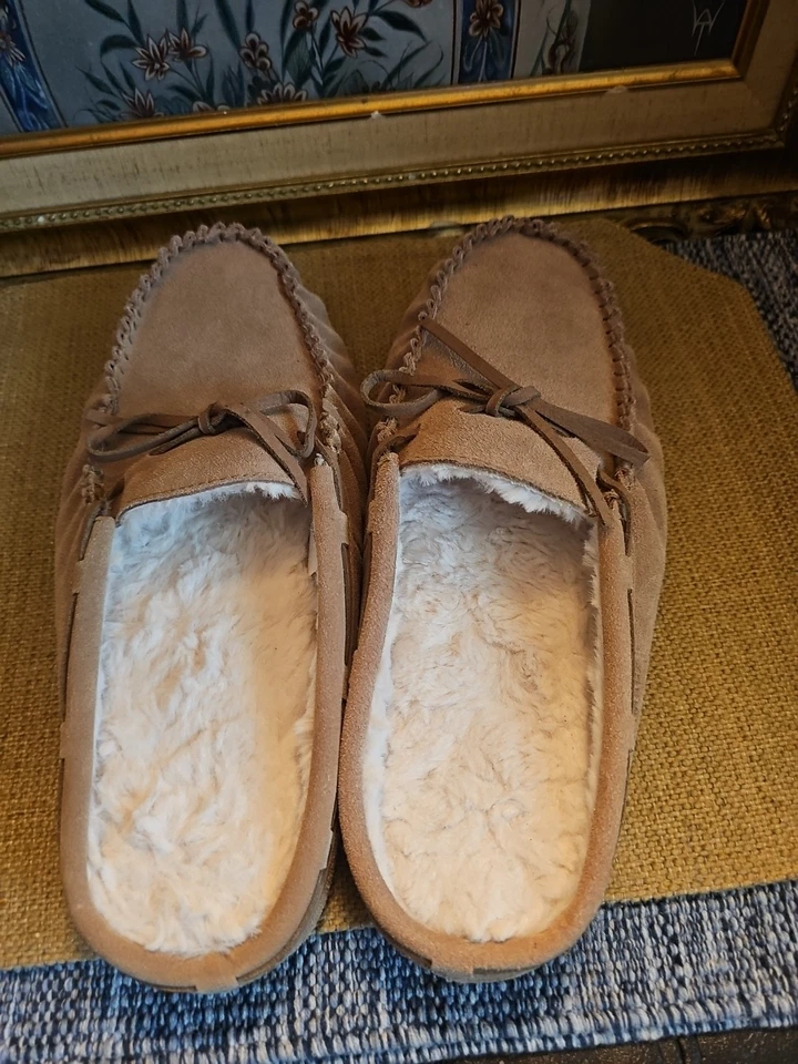 The Sharper Image Sandals Zoree Slipper Unisex Size Large Beige NEW - Image 3 of 4