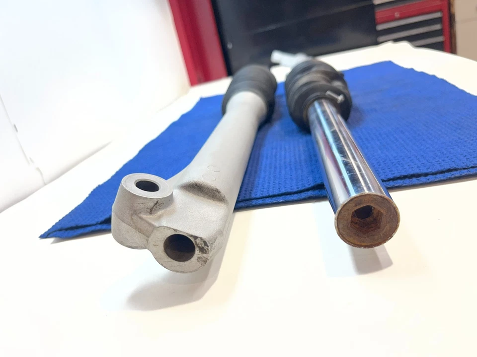 Juego de tubos de horquilla izquierda y derecha suspensión Yamaha TTR125L TTR125LE 2000-2007 OEM Foto 4 de 4