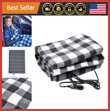 12V Electric Heated Blanket for Car Truck SUV RV - Portable Winter Travel Access