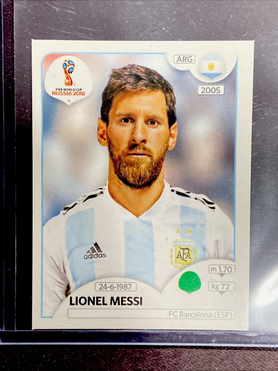 2018 Panini FIFA World Cup Russia #288 LIONEL MESSI STICKERS GREY