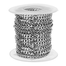 Lot 10 Yards Stainless Steel Curb Chain High Quality Jewelry Making Crafts