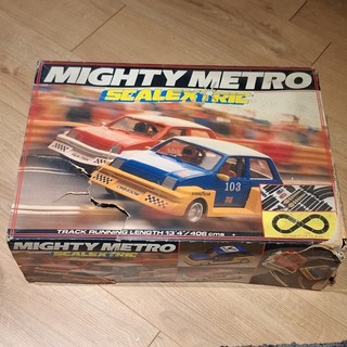 Vintage 1980s Scalextric Mighty Metro Set (Boxed) – Spares / Repair / Project