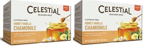Celestial Seasonings Honey Vanilla Chamomile Tea 2 Box Pack