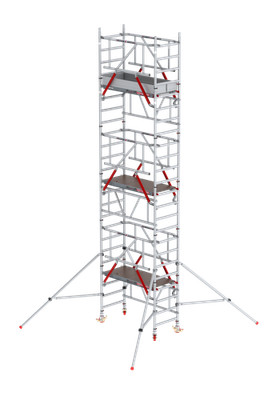 Mitower Plus mit Safe-Quick - Breit 0,75 m Holz Länge 1,65m Standhöhe (m):