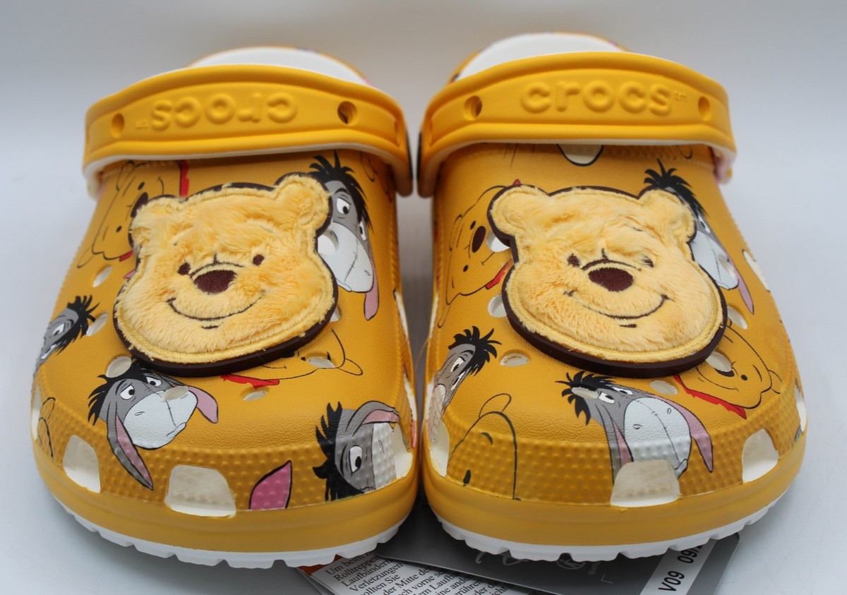 Disney Parks CROCS Shoes WINNIE the POOH Clogs M5/W7 Eeyore Piglet