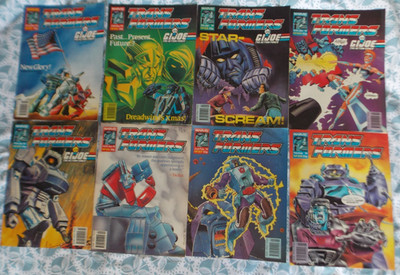 TRANSFORMERS MARVEL COMICS UK 1986 SINGLE  ISSUES FOR SALE 301 to 308