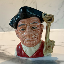 Royal Doulton Williamsburg Gaoler Character Jug D6577 COPR 1962 England .