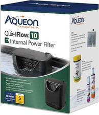 Aquarium Filter Internal QuietFlow 10 E Small for Up to 10 Gallon Fish Tanks
