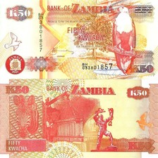 Zambia 50 kwacha 2007 P-37f UNC
