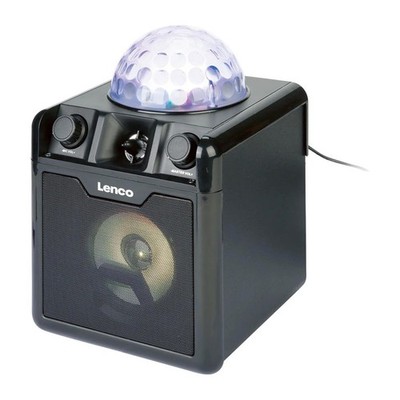 Lenco Disco Lautsprecher BTC-050 mit Bluetooth & Mikrofon inkl. Akku 8 Watt Box