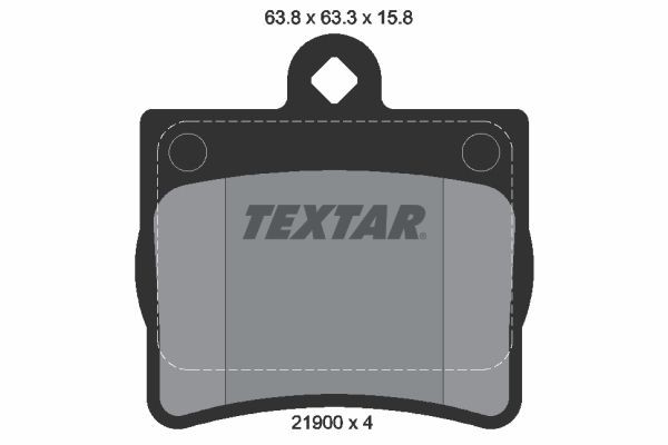 Textar Bremsbelagsatz, Scheibenbremse 2190003 FüR MERCEDES-BENZ-image