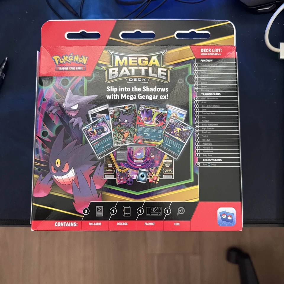 Pokemon TCG Mega Battle Deck Mega Gengar ex PROMO Factory Sealed Haunter promo 1 - Image 2 of 2