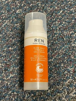REN Clean Skincare Glow Daily Vitamin C Gel Cream 50ml / 1.7 fl oz Full Size NIB