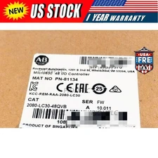 NEW Allen Bradley 2080-LC30-48QVB Micro830 48 I/O Controller FNFP US Free Tax