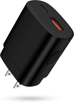 Charger Plug Super Fast Charging 25W 2 Port USB a & USB C Wall Charger Block And