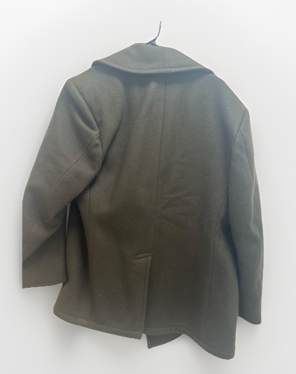 Sterlingwear Olive Green Peacoat Jacket Size 42R New Never Worn Wool Military 